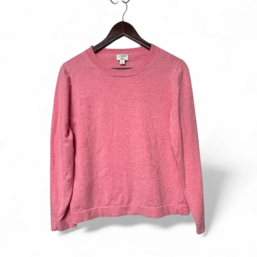 J. Crew bundle merino wool Teddie Pink and Blue Sweater Set
